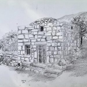 Drawing of churches Jbeil Byblos - Image 11