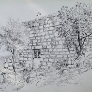 Drawing of churches Jbeil Byblos - Image 9