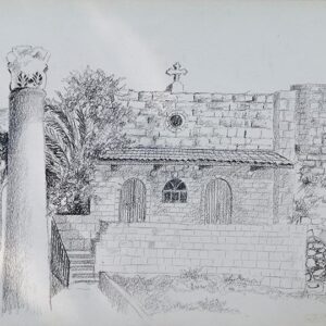 Drawing of churches Jbeil Byblos - Image 8