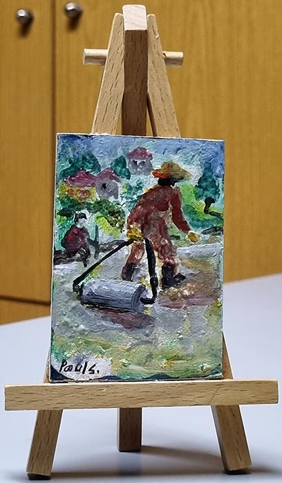 old terrace compactor