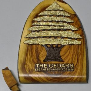 Olive wood Cedar stand - Image 1