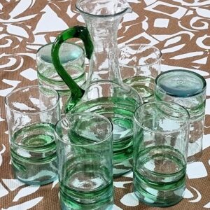 Blown glass from Lebanon - Jug and cups - Image 3