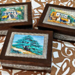 Lebanon painted art tea boxes