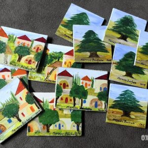 Lebanon painted magnets - Image 1