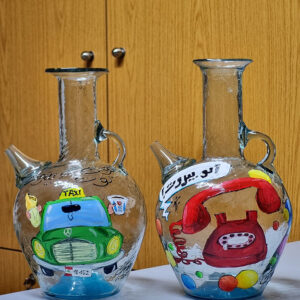 Hand-painted pitchers - Image 1