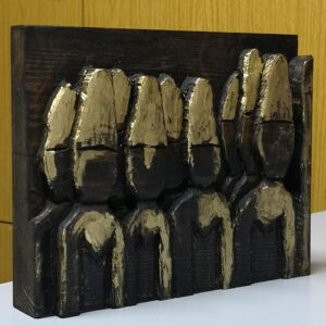 Phoenician statuettes, gilt with gold - Image 2