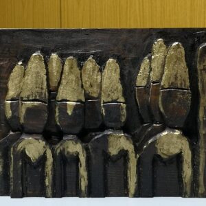 Phoenician statuettes, gilt with gold - Image 1