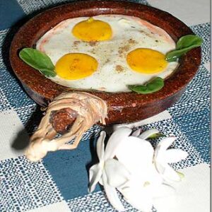 Ceramic Lebanese Food served on a plate - Image 1