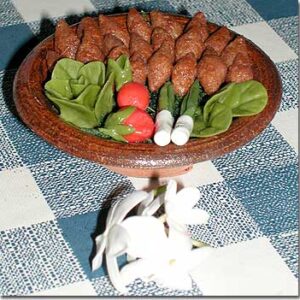 Ceramic Lebanese Food served on a plate - Image 6