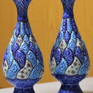 Enameled Minakari Persian vase - Image 1