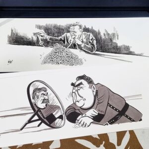 Caricatures of the caricaturist Pierre Sadek in a box - Image 6