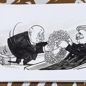 Caricatures of the caricaturist Pierre Sadek in a box - Image 2