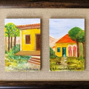 Framed art paintings in miniature - Image 7