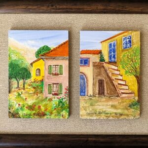 Framed art paintings in miniature - Image 8