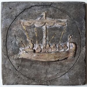 Bas-relief stone - Phoenician ship - Image 4