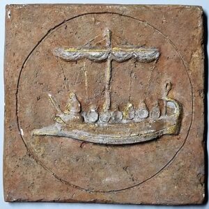 Bas-relief stone - Phoenician ship - Image 7