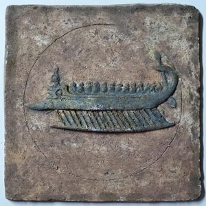 Bas-relief stone - Phoenician ship - Image 8