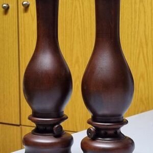 Wooden sculptures - Waterpipe and oil lamp - Image 4