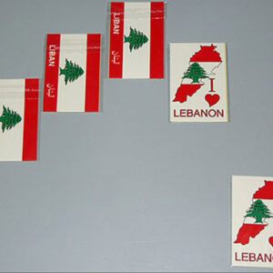 Lebanese Stickers I love Lebanon flag - Image 1