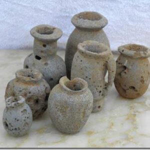 Tear flask and recipient for Kohl - Pebbles - Image 2