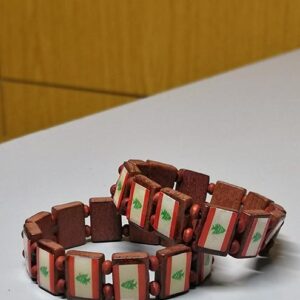 Two wood bracelets - Image 1