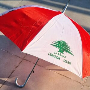 Umbrella souvenir flag of Lebanon