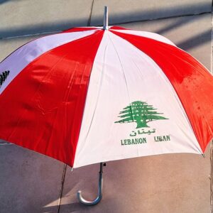 Umbrella souvenir flag of Lebanon