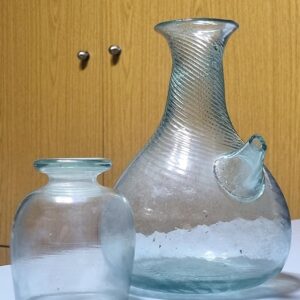 vintage Lebanese glass water pitcher
