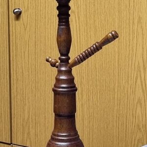 Wooden sculptures - Waterpipe and oil lamp - Image 5