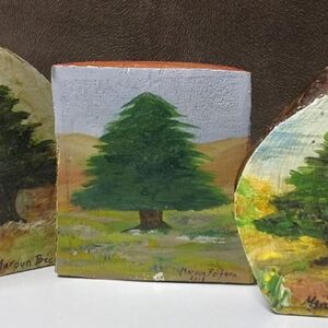 Painted Cedar for desk - Image 1