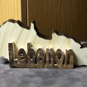 Map of Lebanon desk stands - Image 1