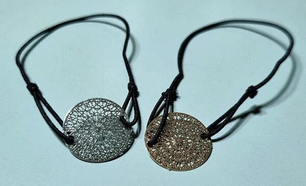 wristbands with oriental metallic plates