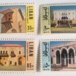 فن العمارة القديمة في لبنان Timbres du Liban Anciennes Maisons Libanaises