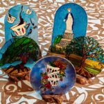 Faux vitrail decorative glass stained glass