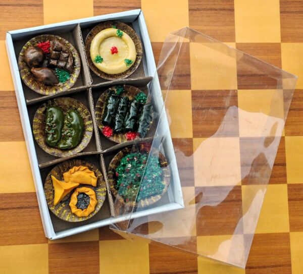 Ceramic Lebanese Food served on plates