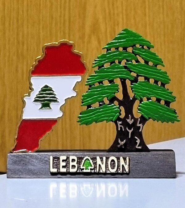 Map of Lebanon and cedar