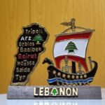 Phoenician ship map Lebanon, cedar, Lebanese coins, alphabet