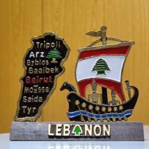 Phoenician ship map Lebanon, cedar, Lebanese coins, alphabet
