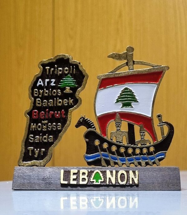 Phoenician ship map Lebanon, cedar, Lebanese coins, alphabet