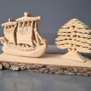 Sculptures of the Cedar of Lebanon, the Phoenician ship, and Baalbek - Image 2