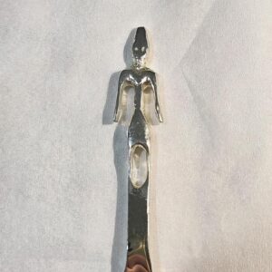 Sculpted spoon featuring a Phoenician statuette - Image 2