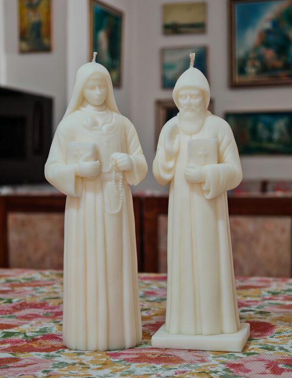 Saint Charbel and Rafqa candles