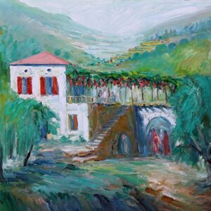 Joseph Matar painting wood magnet