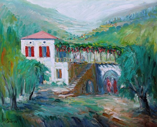 Joseph Matar painting wood magnet