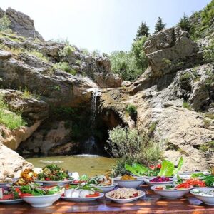 Lebanese Mezze Lebanon wood magnet