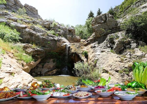 Lebanese Mezze Lebanon wood magnet