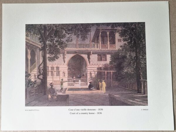 Cour d'une vieille demeure - 1836 - Court of a country home