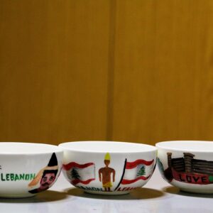 Cute hand-painted Lebanon ceramic bowls - Image 3