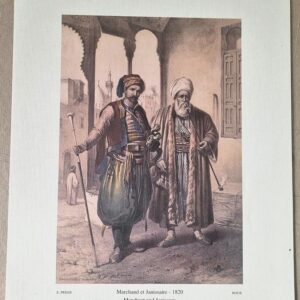 Marchand et Janissaire - 1820 - Merchant and Janissary