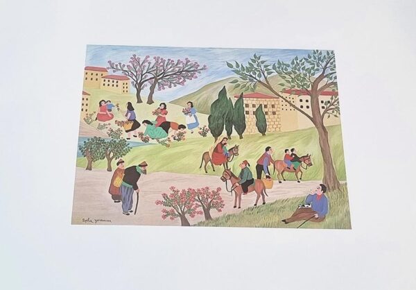 Sophie Yéramian huile La fête des fleurs